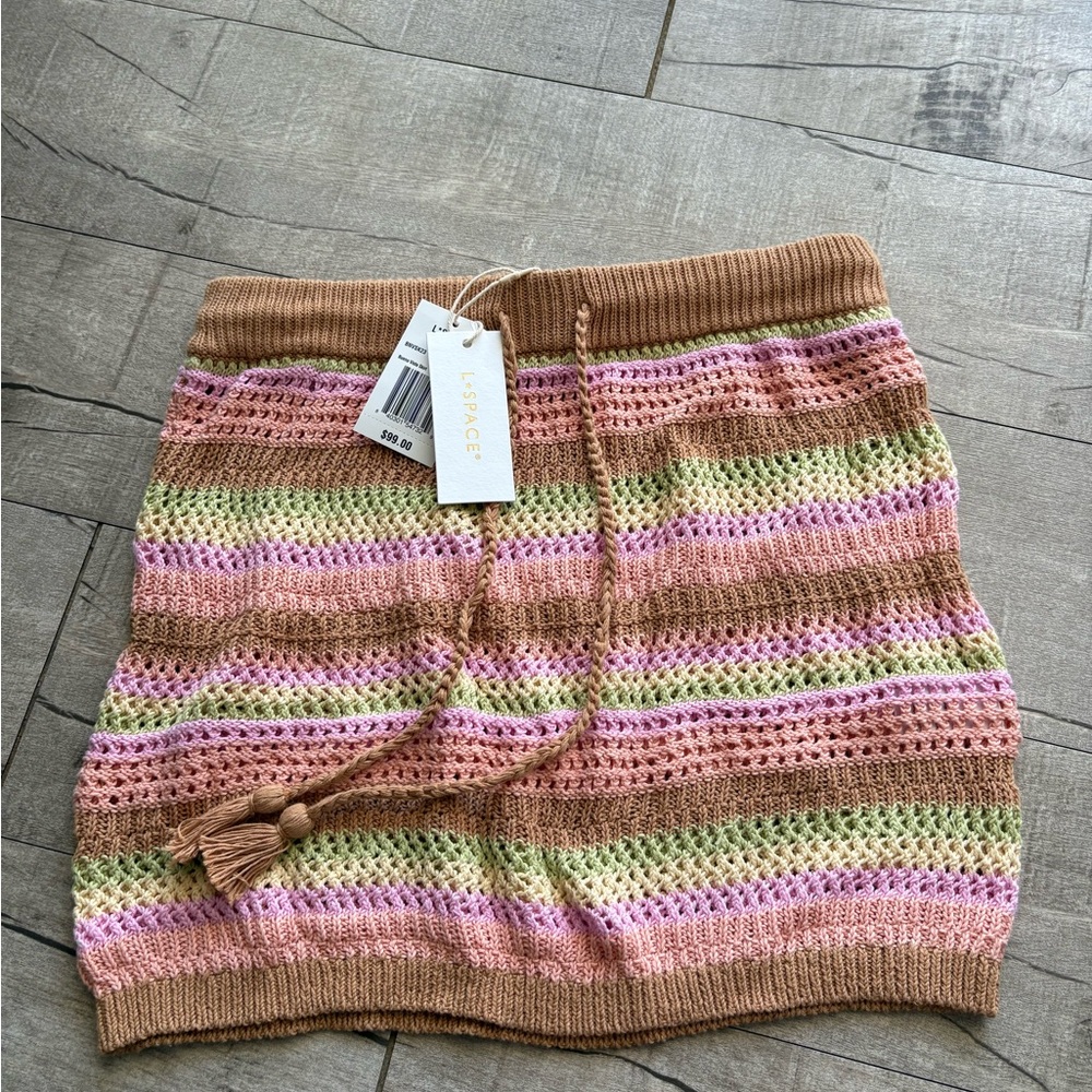 L*Space Multicolor Knit Mini Skirt